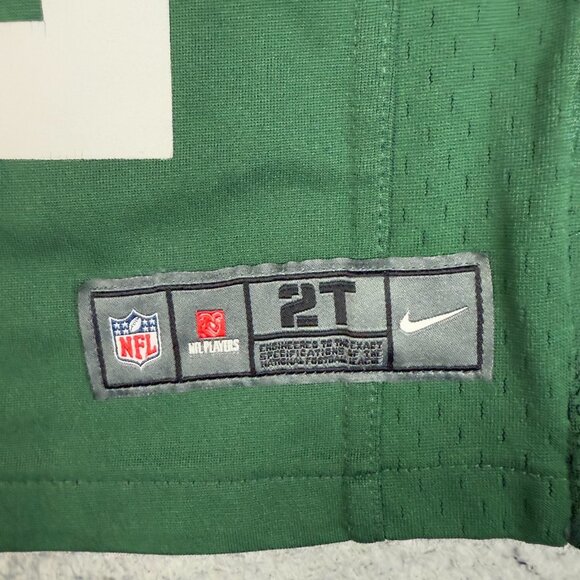 Green Bay Packers Jersey Boy's 2T Aaron Rodgers Nike On Field Home NFL Football - Picture 4 of 7